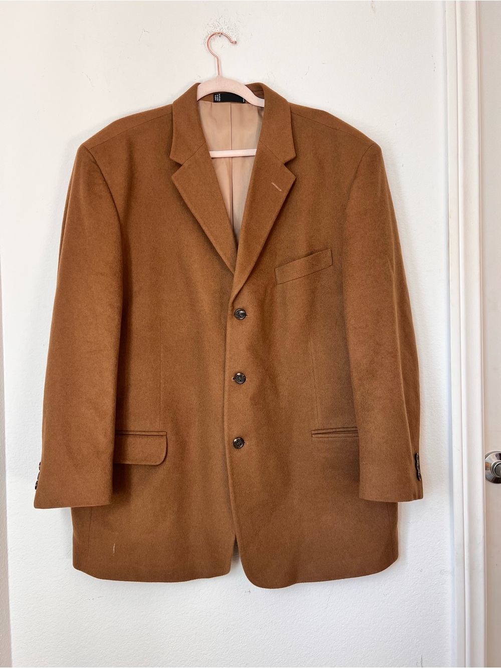 Emanuel Ungaro Men's 100% Cashmere Brown Sport Coat Blazer Jacket 48R